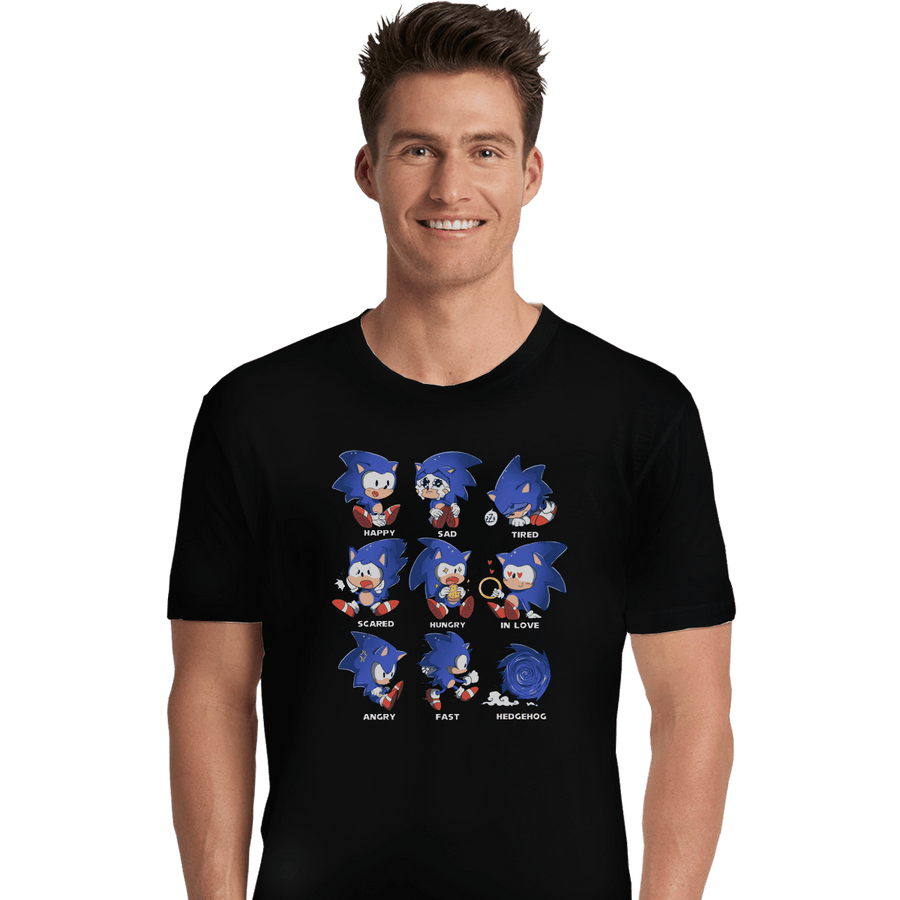 Shirts Premium Shirts, Unisex / Small / Black Hedgehog