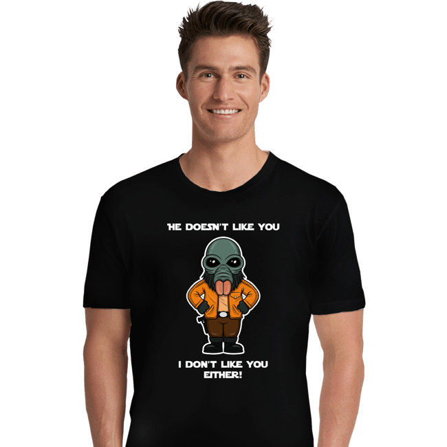 Daily_Deal_Shirts Premium Shirts, Unisex / Small / Black He Doesn't Like You