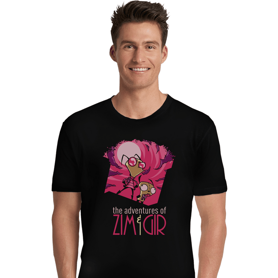 Shirts Premium Shirts, Unisex / Small / Black The Adventures Of Zim And Gir
