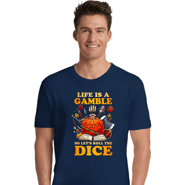 Shirts Premium Shirts, Unisex / Small / Navy Life Is A Gamble