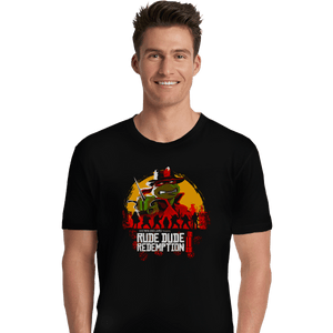 Shirts Premium Shirts, Unisex / Small / Black Rude Dude