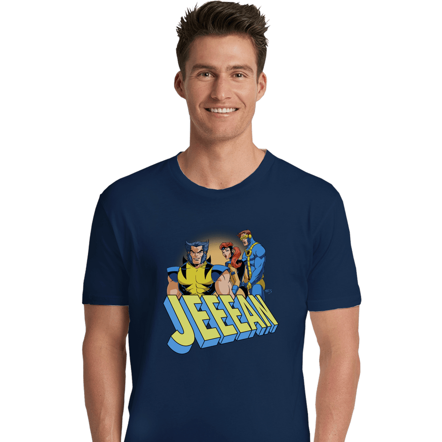 Shirts Premium Shirts, Unisex / Small / Navy Distracted Jeeean