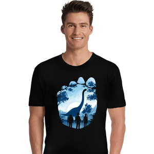 Daily_Deal_Shirts Premium Shirts, Unisex / Small / Black Brachiosaurus Footprint