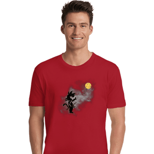 Shirts Premium Shirts, Unisex / Small / Red Saiyan With Balloon