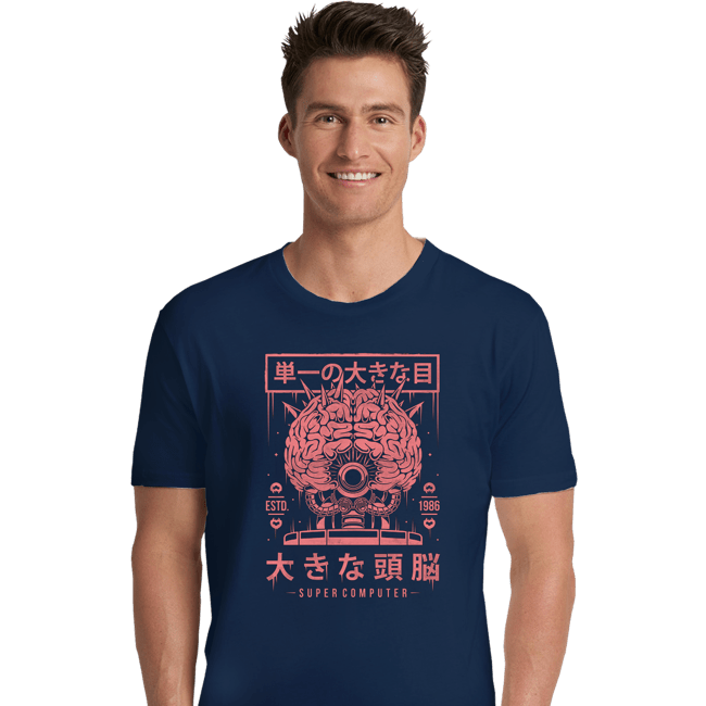 Daily_Deal_Shirts Premium Shirts, Unisex / Small / Navy Huge Brain