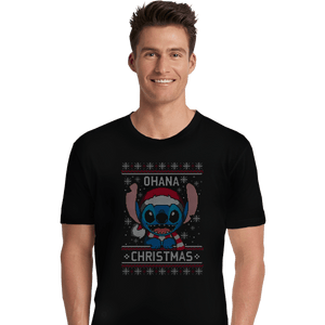 Shirts Premium Shirts, Unisex / Small / Black Ohana Christmas