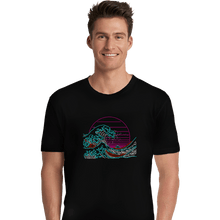 Load image into Gallery viewer, Shirts Premium Shirts, Unisex / Small / Black Great Neon Wave
