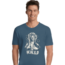 Load image into Gallery viewer, Secret_Shirts Premium Shirts, Unisex / Small / Indigo Blue W.W.S.D.
