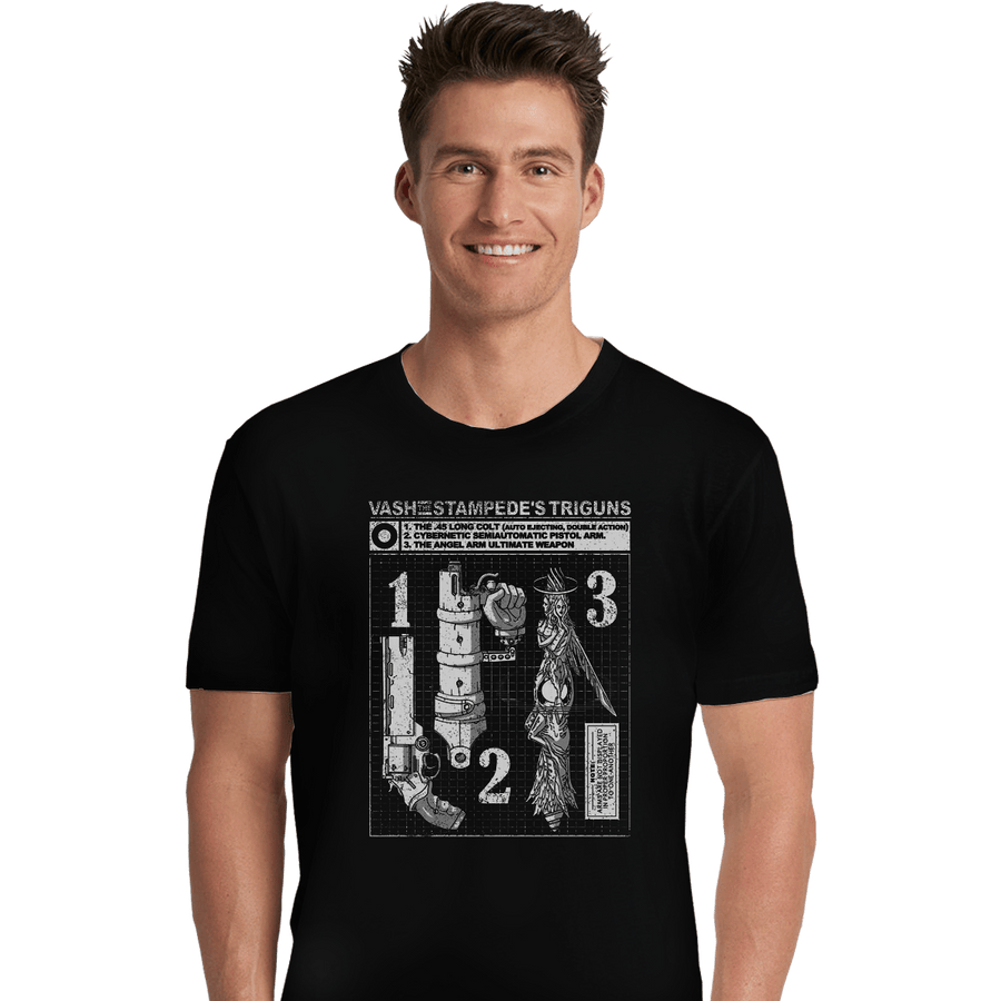 Shirts Premium Shirts, Unisex / Small / Black Vash The Stampede's Triguns