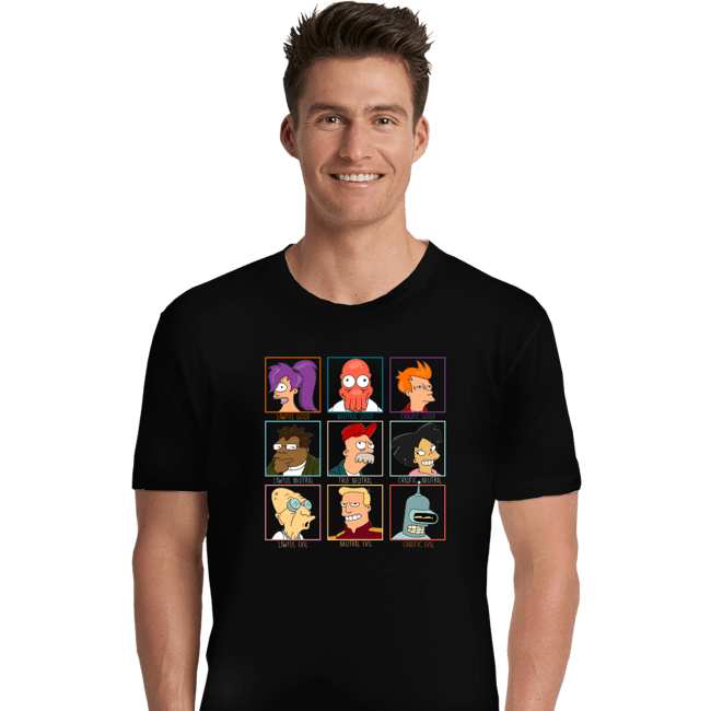 Daily_Deal_Shirts Premium Shirts, Unisex / Small / Black Moral Alignment Chart