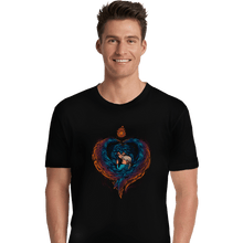 Load image into Gallery viewer, Shirts Premium Shirts, Unisex / Small / Black Heart On Fire
