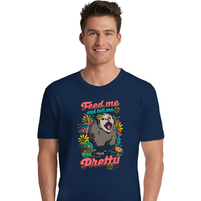 Daily_Deal_Shirts Premium Shirts, Unisex / Small / Navy Pretty Hungry Possum
