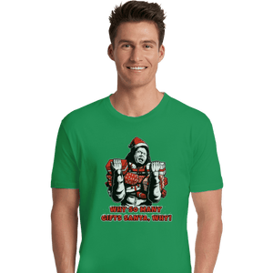 Shirts Premium Shirts, Unisex / Small / Irish Green Why Santa Why