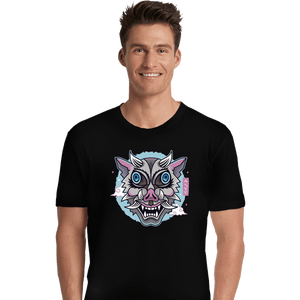 Shirts Premium Shirts, Unisex / Small / Black Boar Oni Mask