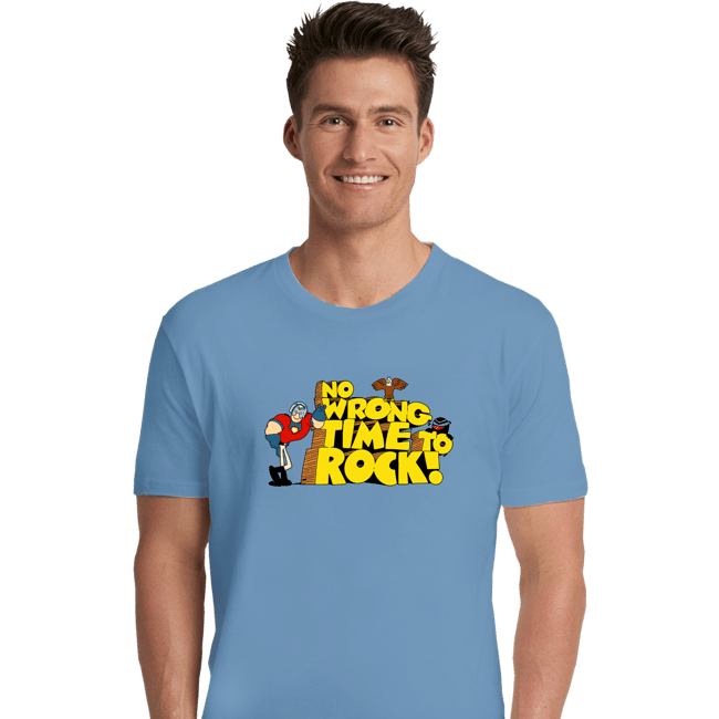 Daily_Deal_Shirts Premium Shirts, Unisex / Small / Powder Blue No Wrong Time To Rock!