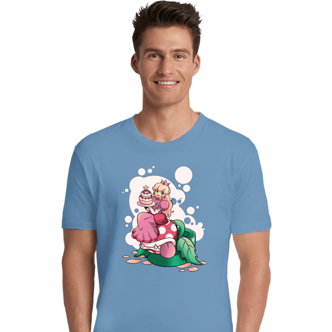 Shirts Premium Shirts, Unisex / Small / Powder Blue Princess Peach