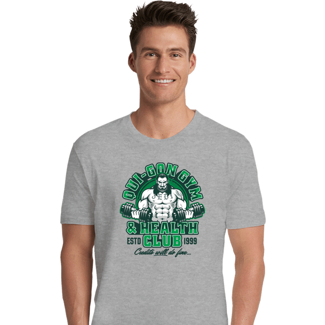 Daily_Deal_Shirts Premium Shirts, Unisex / Small / Sports Grey Qui-Gon Gym
