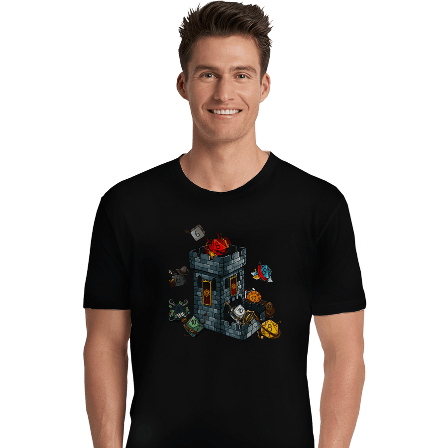 Shirts Premium Shirts, Unisex / Small / Black Dice Tower