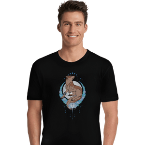 Shirts Premium Shirts, Unisex / Small / Black Howling Wolf