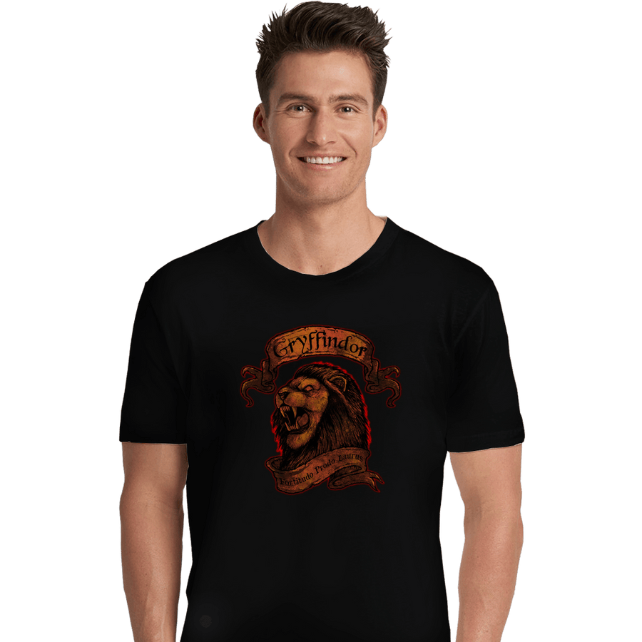 Shirts Premium Shirts, Unisex / Small / Black Gryffindor