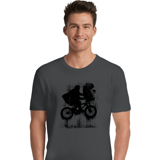 Secret_Shirts Premium Shirts, Unisex / Small / Charcoal Boy And Bike