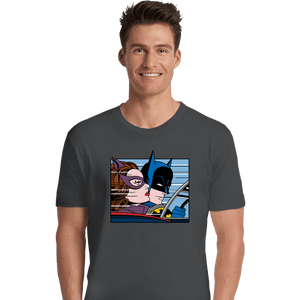 Shirts Premium Shirts, Unisex / Small / Charcoal In The Batmobile