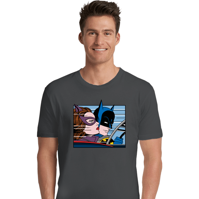 Shirts Premium Shirts, Unisex / Small / Charcoal In The Batmobile