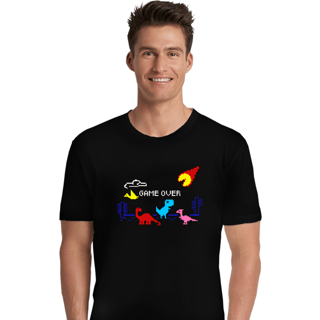 Daily_Deal_Shirts Premium Shirts, Unisex / Small / Black 8 Bit Extinction