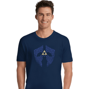 Shirts Premium Shirts, Unisex / Small / Navy Triforce Labyrinth