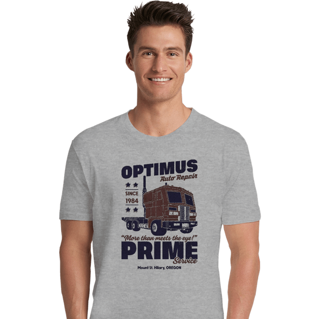 Daily_Deal_Shirts Premium Shirts, Unisex / Small / Sports Grey Optimus Garage