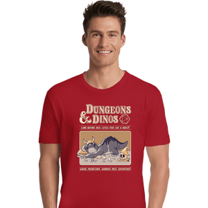 Daily_Deal_Shirts Premium Shirts, Unisex / Small / Red Dungeons And Dinos
