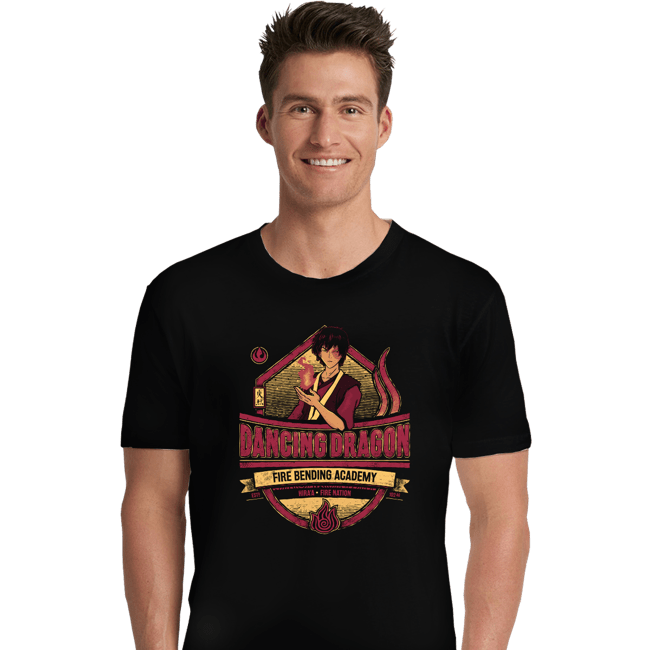 Daily_Deal_Shirts Premium Shirts, Unisex / Small / Black Dancing Dragon