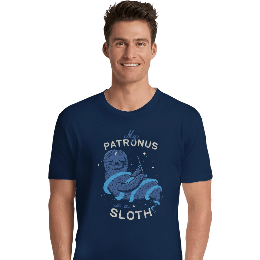 Shirts Premium Shirts, Unisex / Small / Navy Sloth Patronus