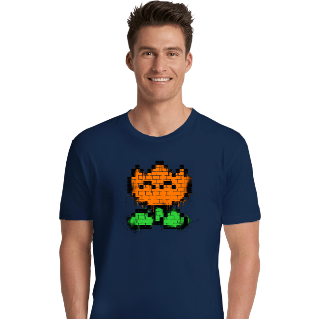 Secret_Shirts Premium Shirts, Unisex / Small / Navy Flower Graffiti