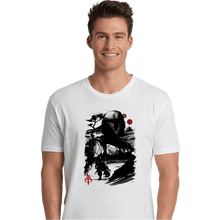 Load image into Gallery viewer, Daily_Deal_Shirts Premium Shirts, Unisex / Small / White The Bounty Hunter In The desert Sumi-e
