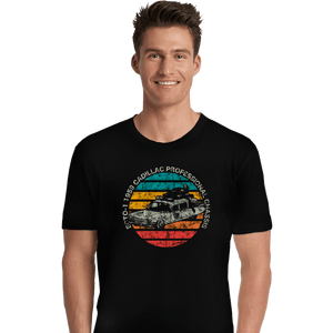 Shirts Premium Shirts, Unisex / Small / Black Retro Ecto-1 Sun