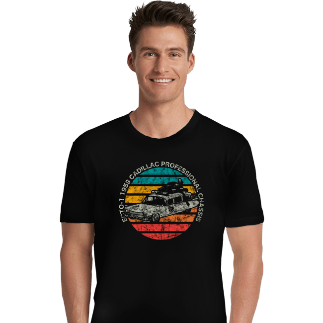 Shirts Premium Shirts, Unisex / Small / Black Retro Ecto-1 Sun