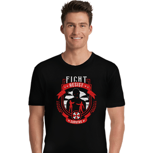 Shirts Premium Shirts, Unisex / Small / Black Fight, Resist, Survive