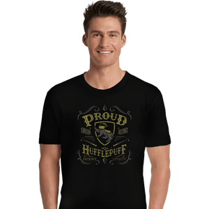 Shirts Premium Shirts, Unisex / Small / Black Proud to be a Hufflepuff