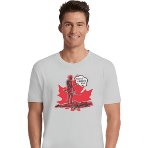 Shirts Premium Shirts, Unisex / Small / White Canada's Ass