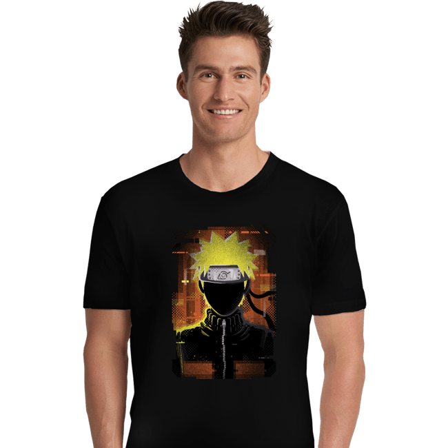 Shirts Premium Shirts, Unisex / Small / Black Glitch Naruto