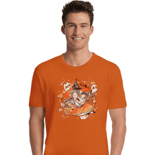 Load image into Gallery viewer, Shirts Premium Shirts, Unisex / Small / Orange Trick Or Treat Witch
