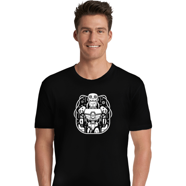 Shirts Premium Shirts, Unisex / Small / Black Digital Mechanical Cyborg