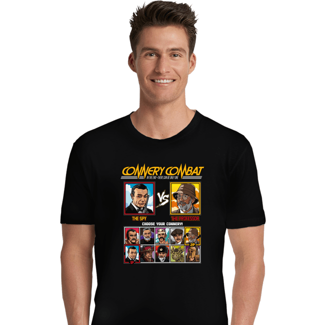 Shirts Premium Shirts, Unisex / Small / Black Connery Combat