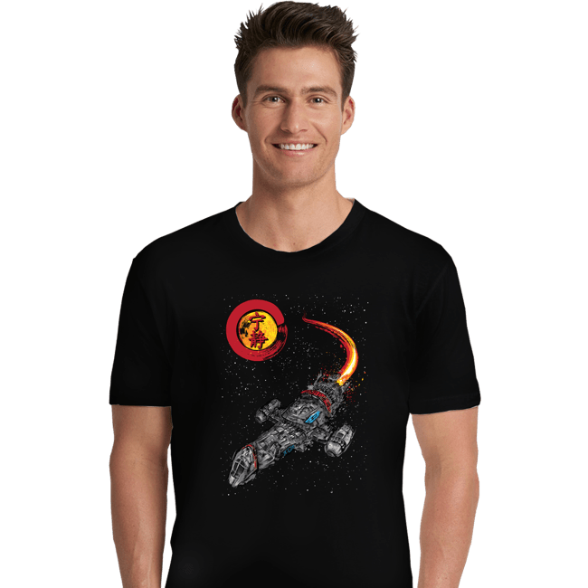 Shirts Premium Shirts, Unisex / Small / Black Leaf On The Wind