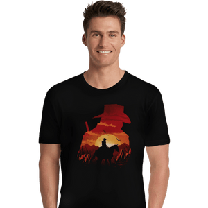 Shirts Premium Shirts, Unisex / Small / Black Red Sunset