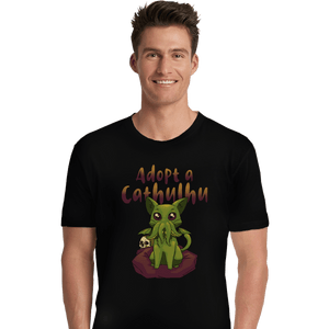 Shirts Premium Shirts, Unisex / Small / Black Adopt A Cathulhu