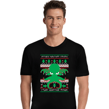 Load image into Gallery viewer, Shirts Premium Shirts, Unisex / Small / Black Cthulhu Cultist Christmas
