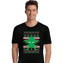 Load image into Gallery viewer, Shirts Premium Shirts, Unisex / Small / Black Cthulhu Cultist Christmas
