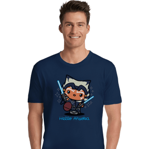 Shirts Premium Shirts, Unisex / Small / Navy Hello Ahsoka